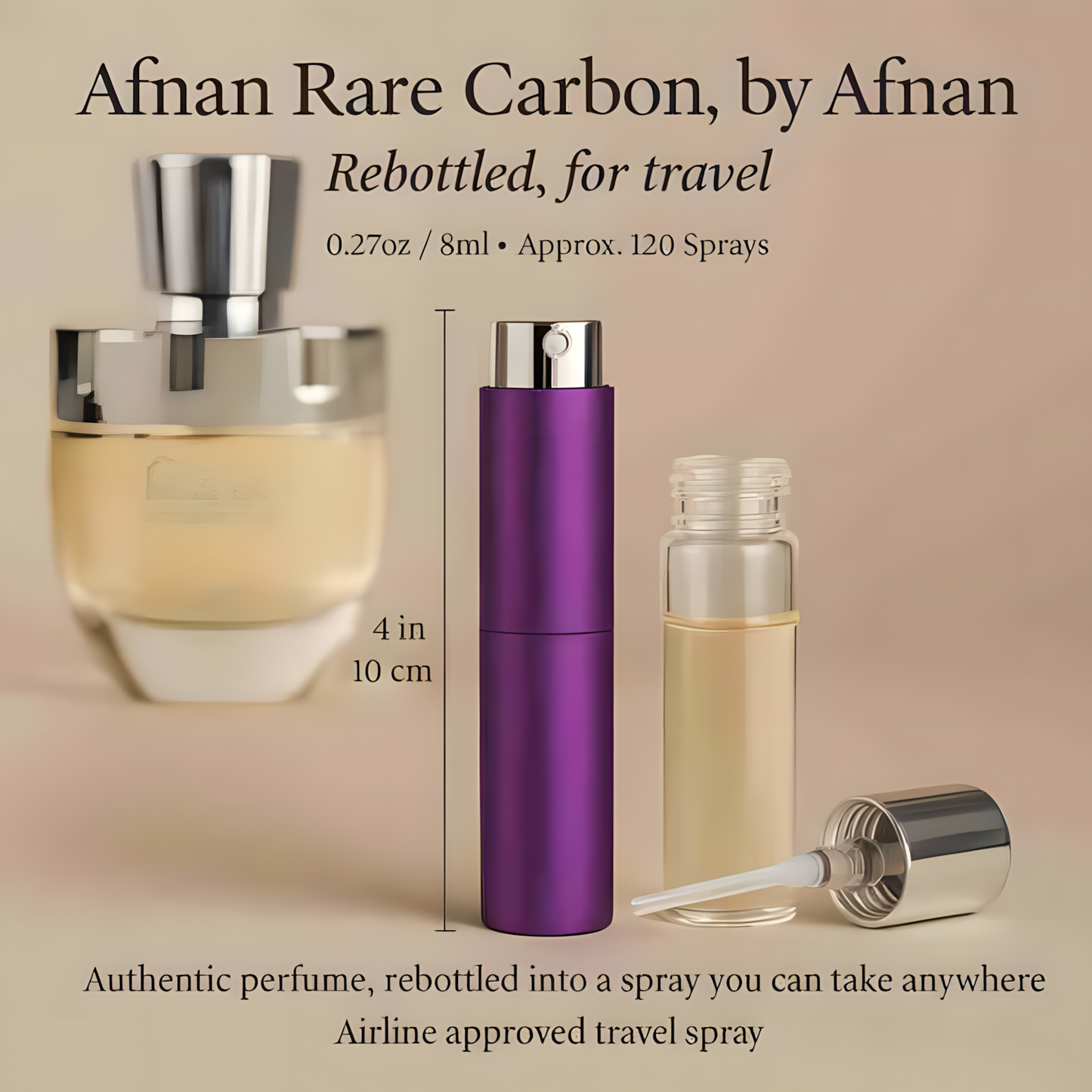 Afnan Rare Carbon by Afnan - 8ml Travel Spray
