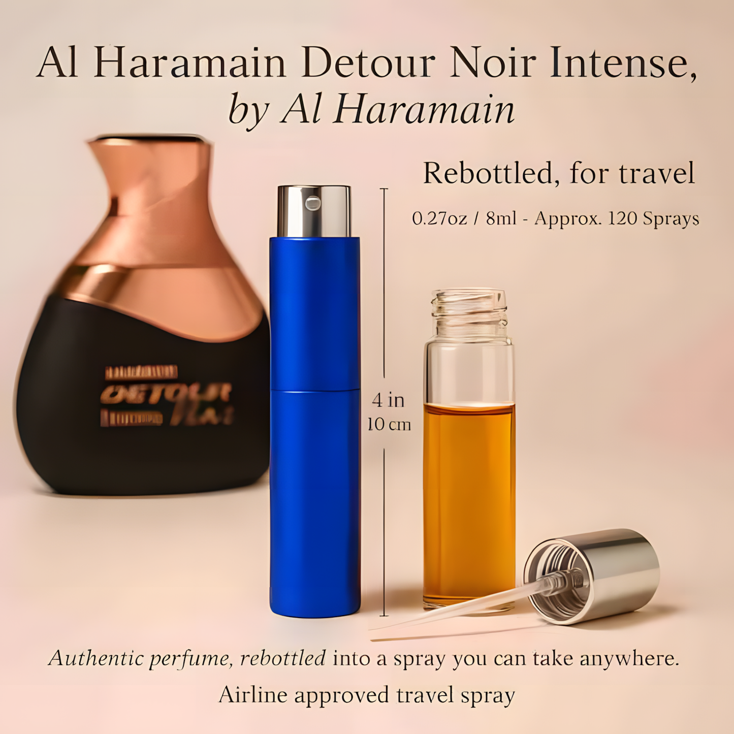 Al Haramain Detour Noir Intense by Al Haramain - 8ml Travel Spray