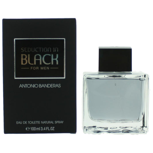 Seduction in Black by Antonio Banderas, 3.4 oz Eau de Toilette Spray for Men