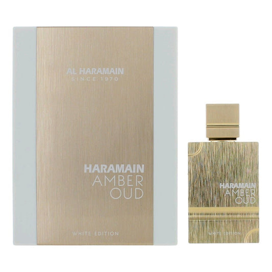 Amber Oud White Edition by Al Haramain, 2 oz Eau De Parfum Spray for Women - 101 Perfume Plus