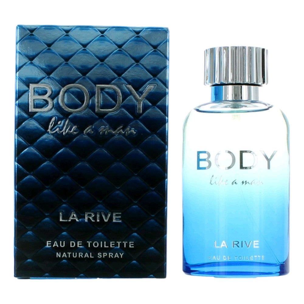 Body Like A Man de La Rive, 88.72 ml EDT Spray para Hombres