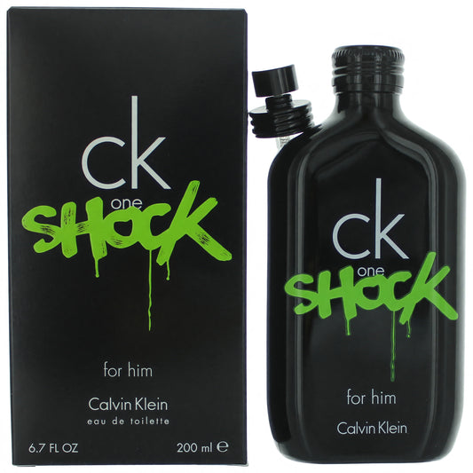 CK One Shock de Calvin Klein, Eau de Toilette en espray de 6.7 oz para hombre