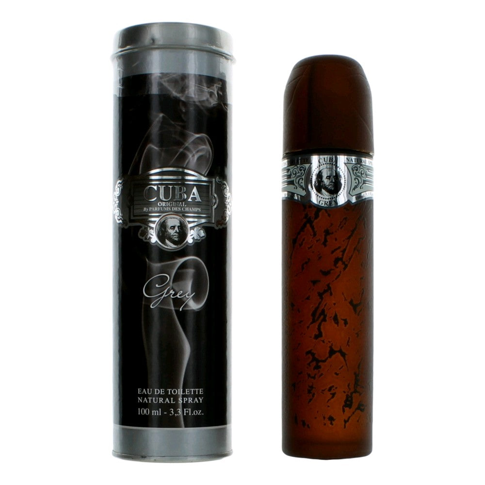 Cuba Grey de Cuba, vaporizador EDT de 3.3 oz para hombres
