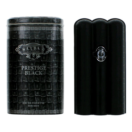 Cuba Prestige Black de Cuba, vaporizador EDT de 3 oz para hombres
