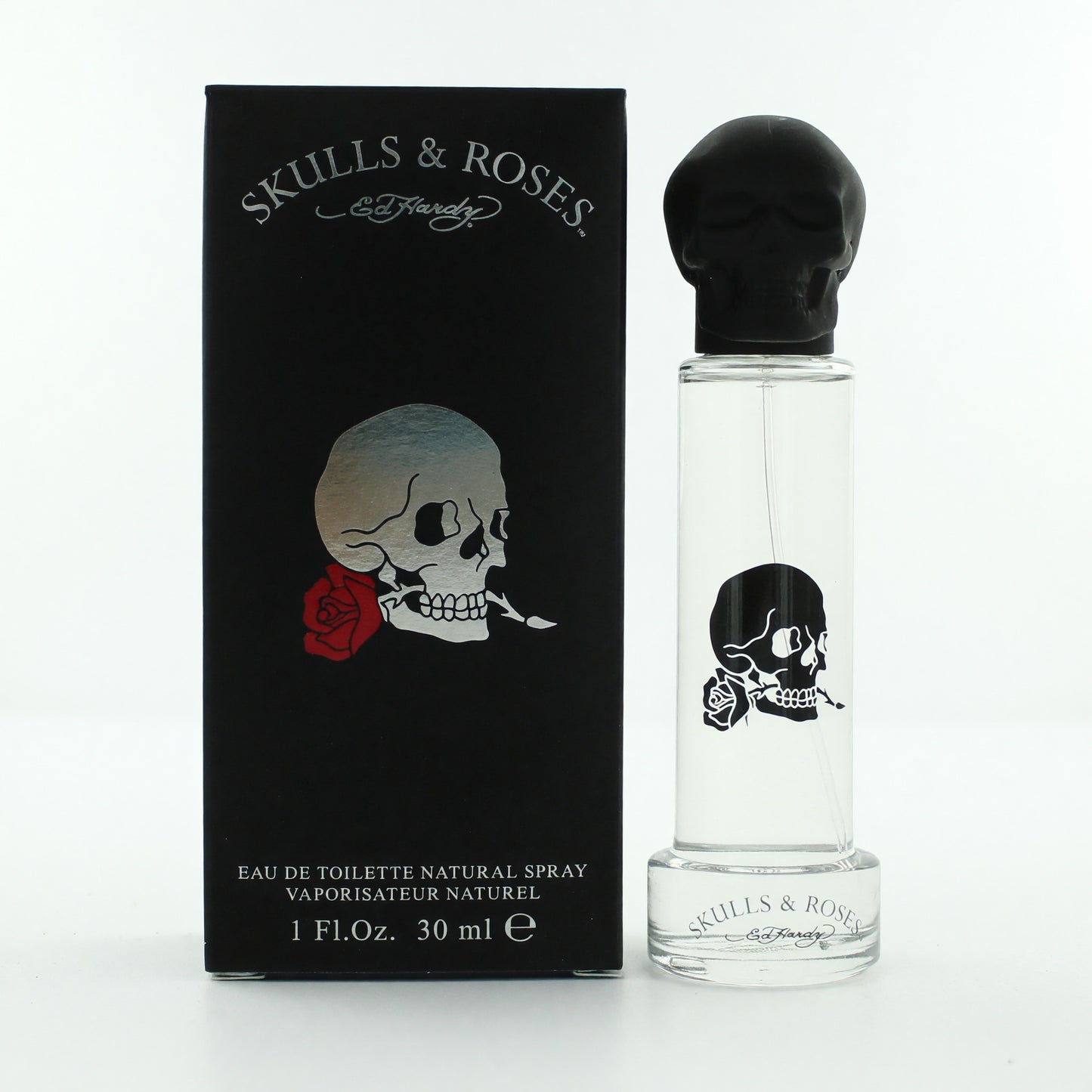 Ed Hardy Skulls & Roses de Ed Hardy, vaporizador de 1 oz EDT para hombre