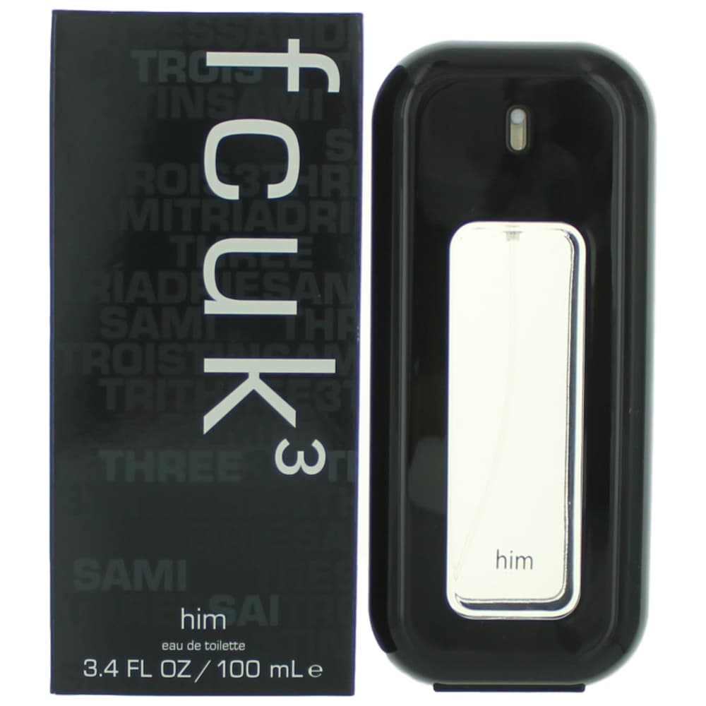 FCUK 3 de French Connection, 3.4 oz EDT Vaporizador para Hombres