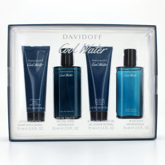 Cool Water de Davidoff, Set de regalo de 4 piezas para hombre