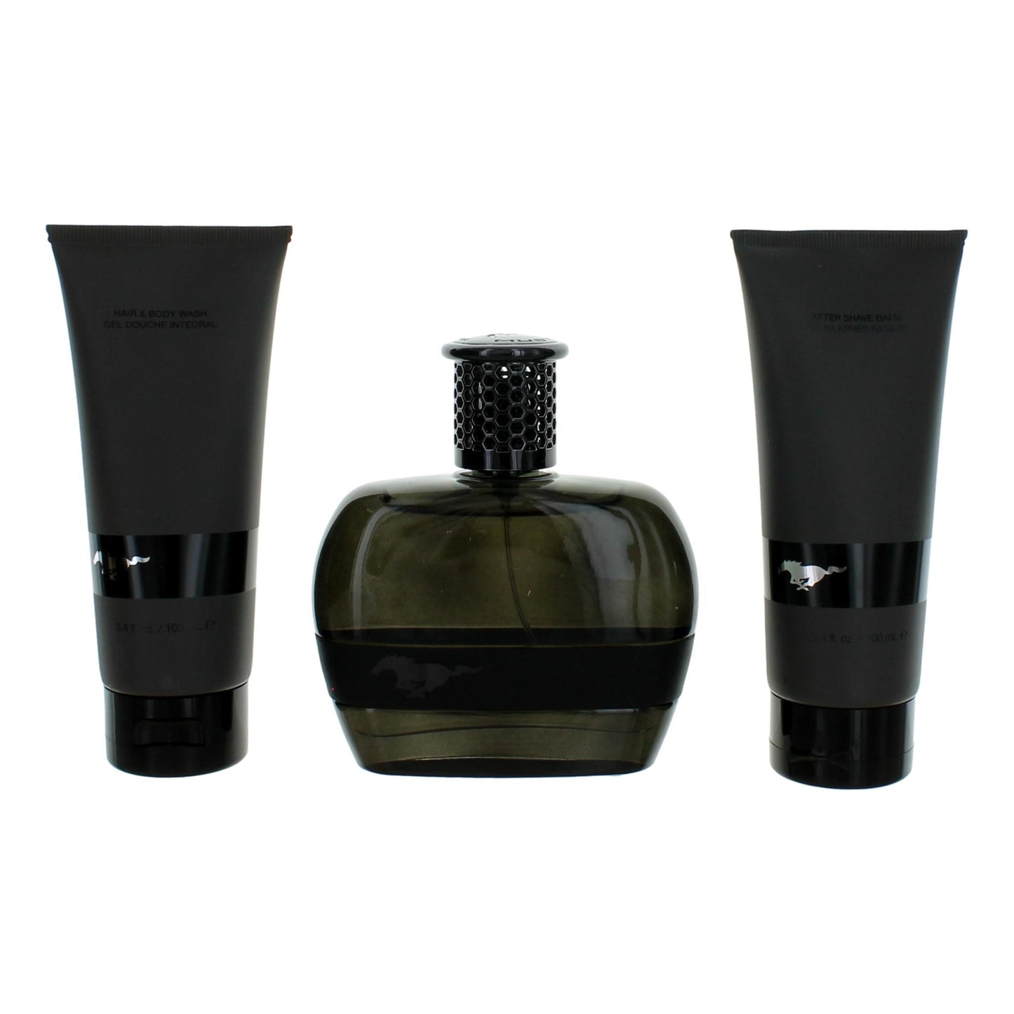 Mustang Black by Mustang, set de regalo de 3 piezas para hombre