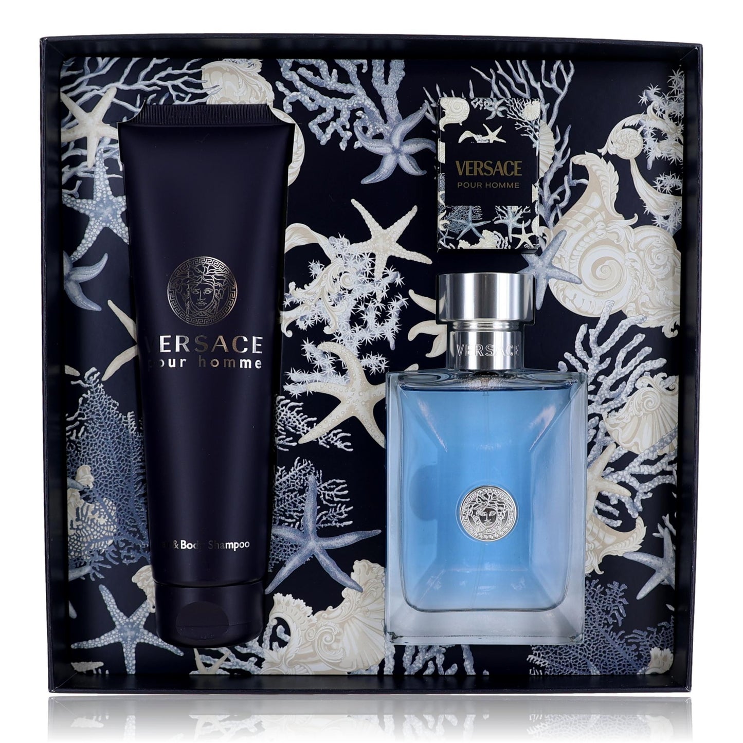 Versace Pour Homme de Versace, Estuche de regalo de 3 piezas para hombre con Mini