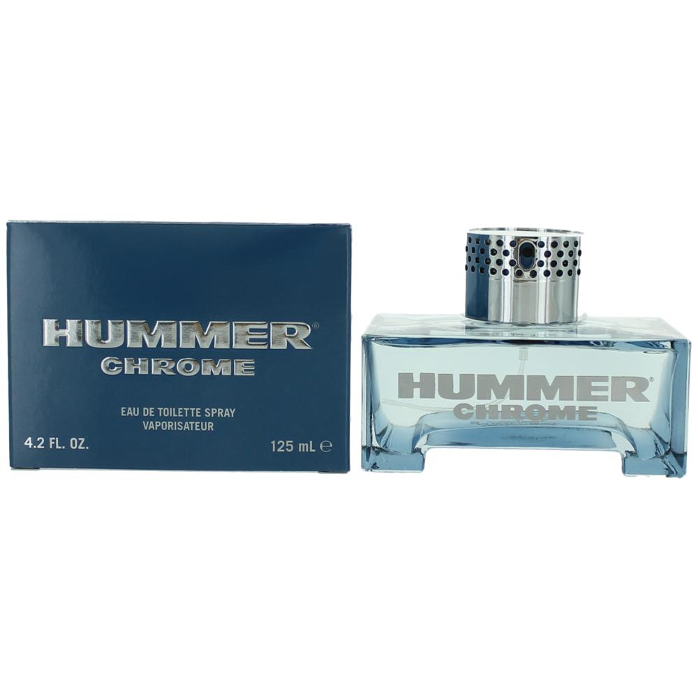 Hummer Chrome de Hummer, Eau de Toilette en Spray de 125 ml para Hombres