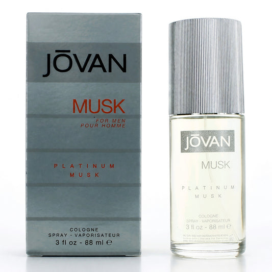 Jovan Platinum Musk de Jovan, 3 oz Eau De Colonia Spray para hombres