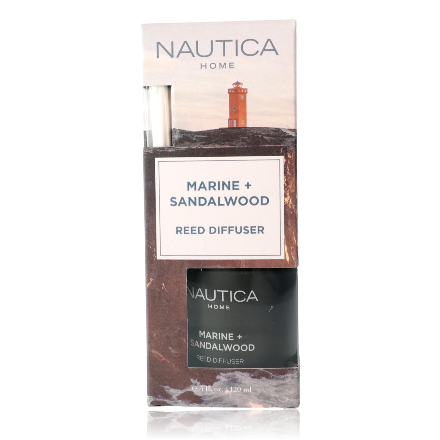Marine+Sandalwood de Nautica, Difusor de Varillas de 4 oz - Marine+Sandalwood