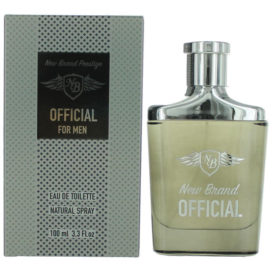 Official de New Brand, EDT Spray de 3.3 oz para Hombres