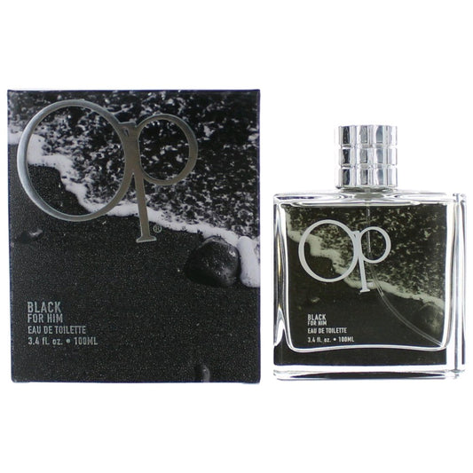 OP Black For Him de Ocean Pacific, vaporizador EDT de 3.4 oz para hombres