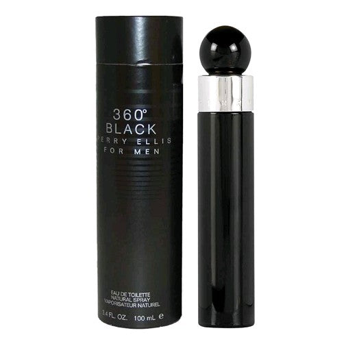 Perry Ellis 360 Black de Perry Ellis, Eau de Toilette en vaporizador de 100 ml para hombre