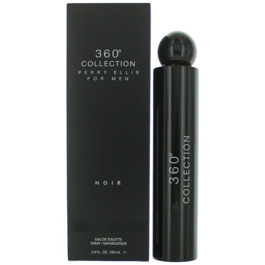 Perry Ellis 360 Collection Noir de Perry Ellis, Eau de Toilette en Spray de 100 ml para hombre