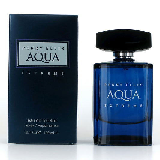 Perry Ellis Aqua Extreme de Perry Ellis, Eau de Toilette en Spray de 3.4 oz para Hombres