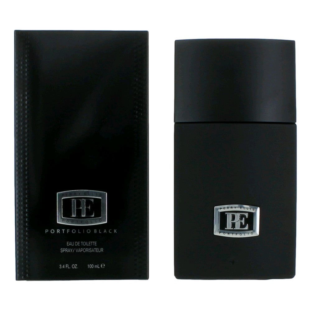 Portfolio Black by Perry Ellis, 3.4 oz Eau De Toilette Spray for Men