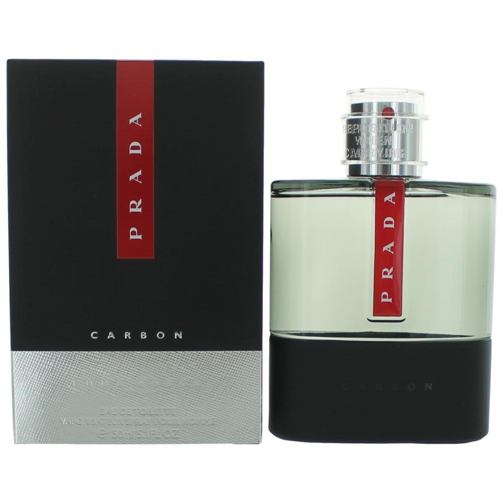 Prada Luna Rossa Carbon de Prada, Vaporizador EDT de 5.1 oz para Hombres
