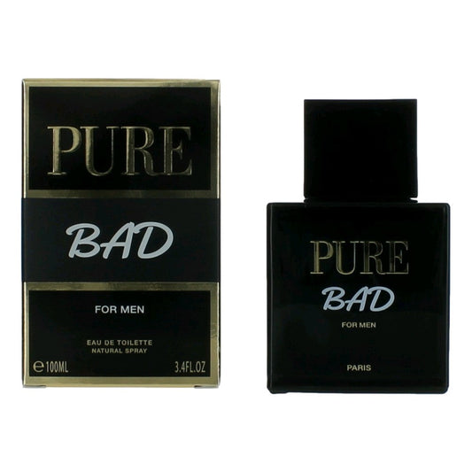 Pure Bad by Karen Low, 3.4 oz Eau De Toilette Spray for Men