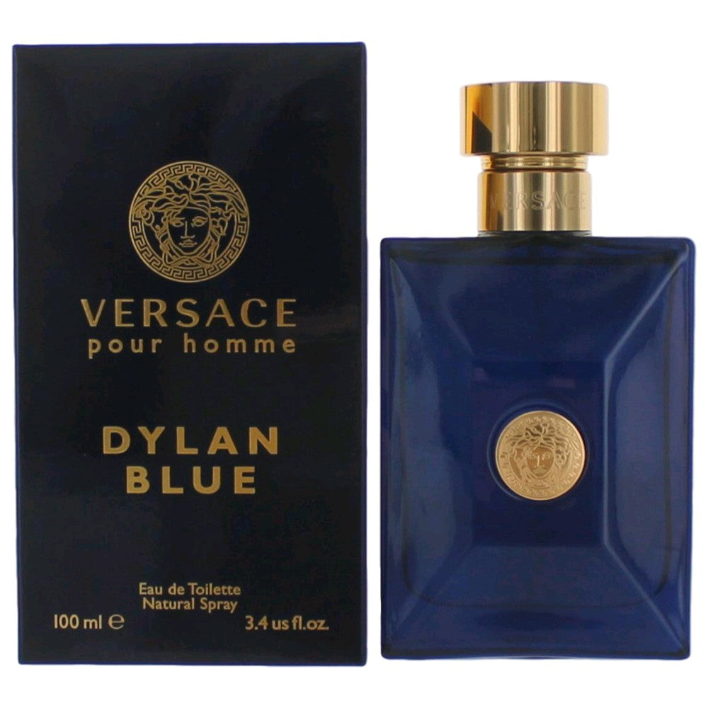 Versace Pour Homme Dylan Blue de Versace, Eau de Toilette en Spray de 100 ml para Hombre