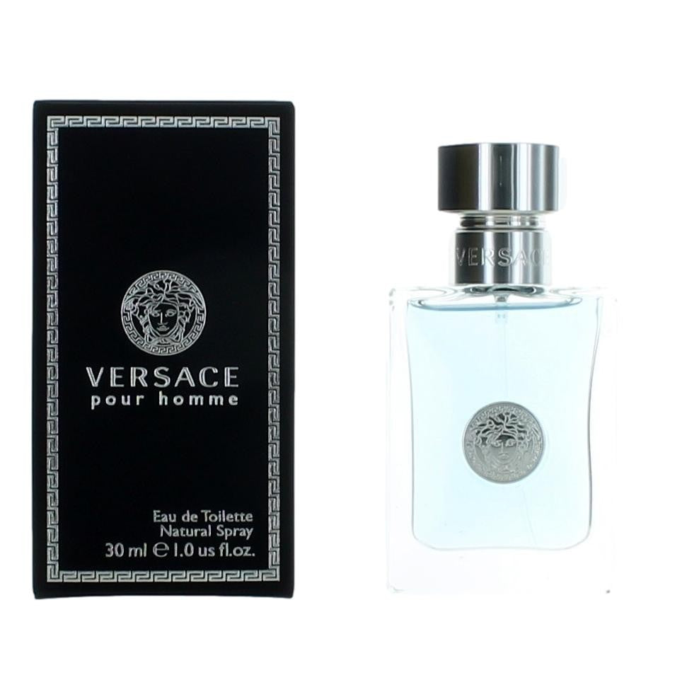 Versace Pour Homme de Versace, vaporizador EDT de 1 oz para hombre