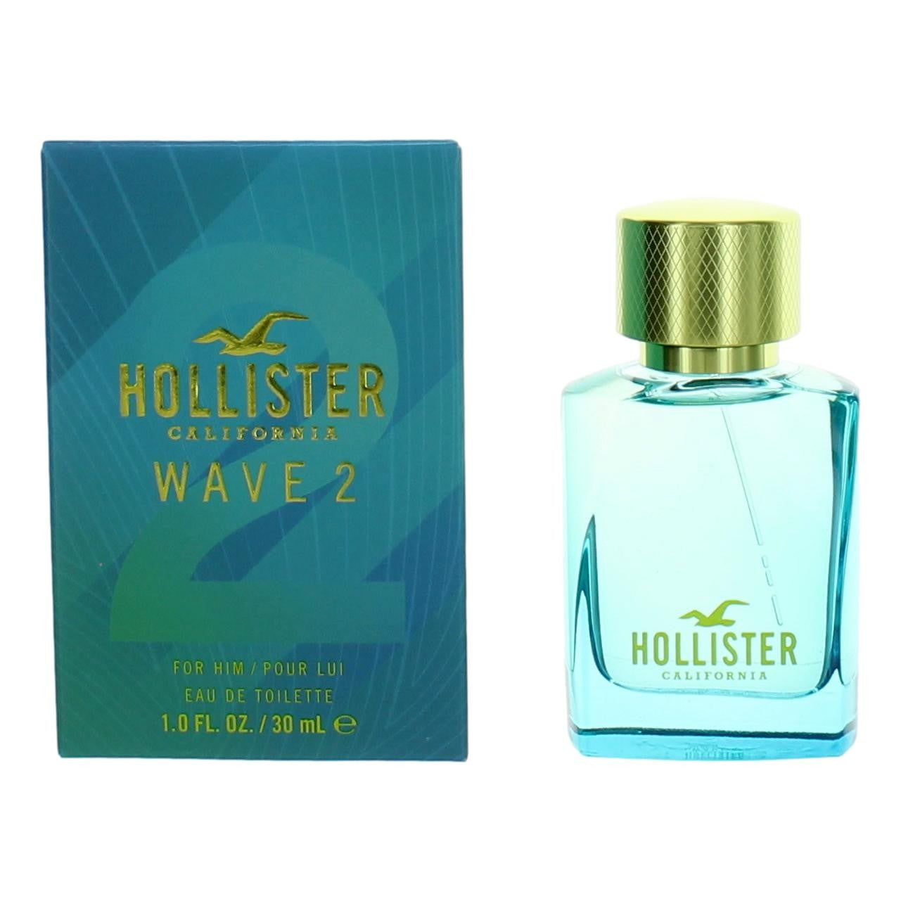 Wave 2 by Hollister, 1 oz Eau De Toilette Spray for Men