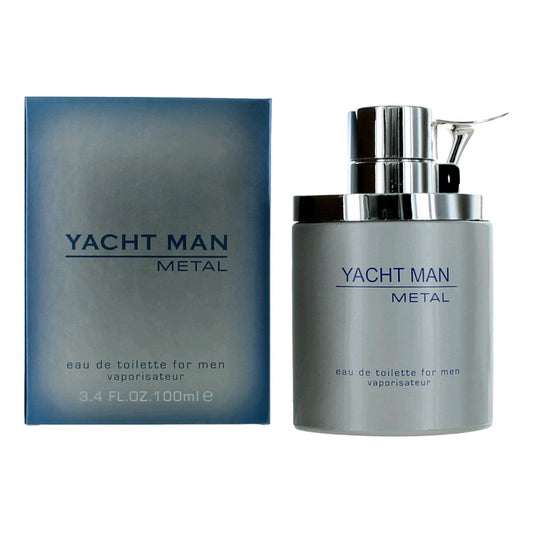 Yacht Man Metal by Myrurgia, 3.4 oz Eau De Toilette Spray for Men