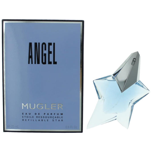 Angel by Thierry Mugler, .8 oz Eau De Parfum Spray Refillable for Women - 101 Perfume Plus