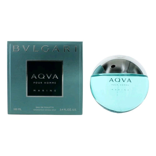 Aqva Marine by Bvlgari, 3.4 oz Eau De Toilette Spray for Men (Aqua) - 101 Perfume Plus