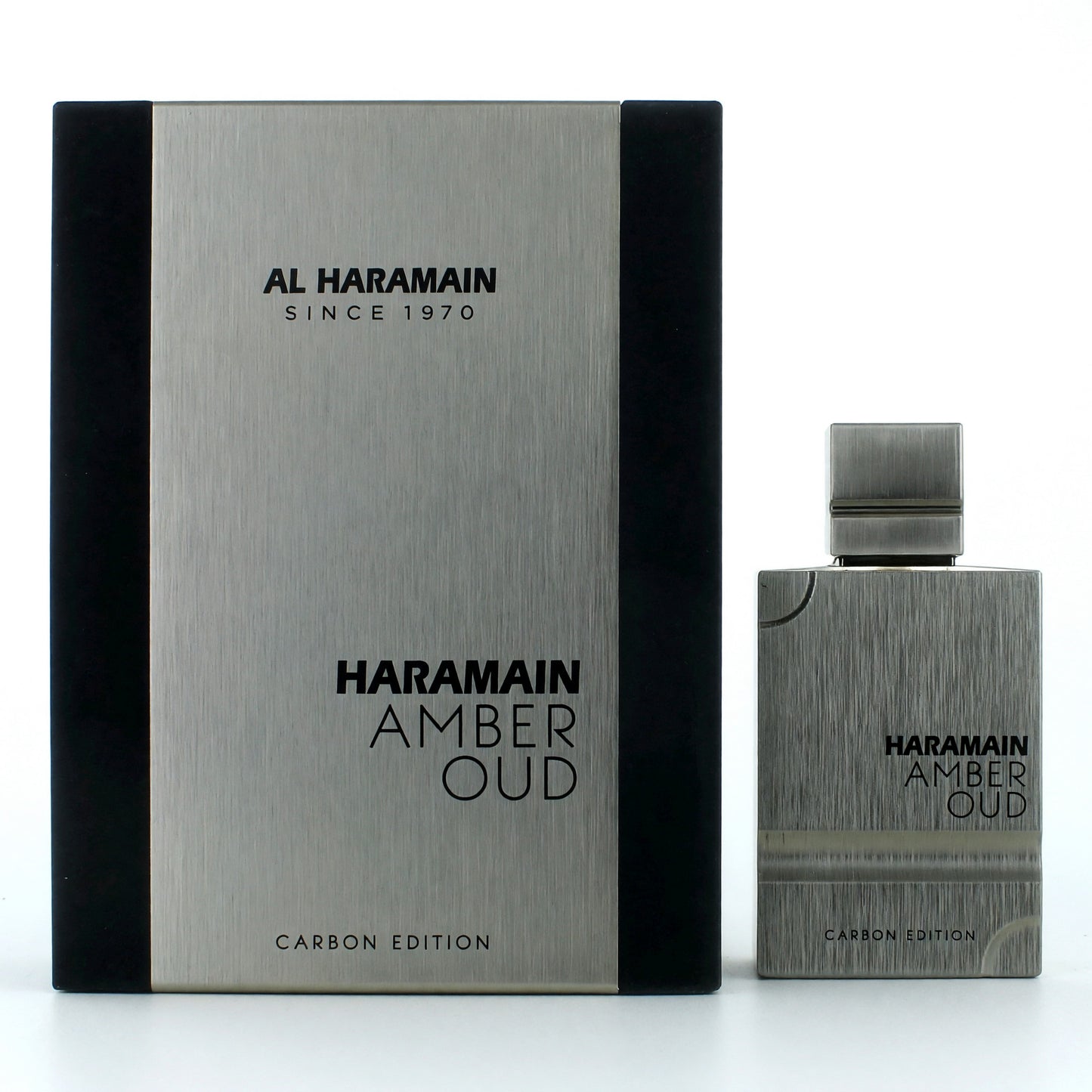 Amber Oud Carbon Edition de Al Haramain, Eau de Parfum en spray de 2 oz para unisex