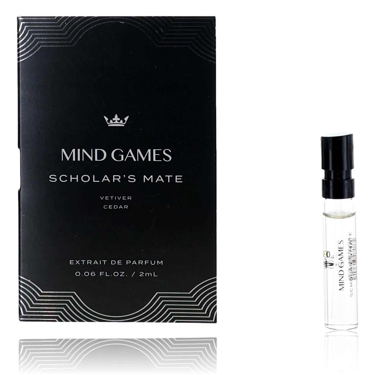 Scholar's Mate de Mind Games, Muestra de Extrait de Parfum de 0.06oz para Unisex