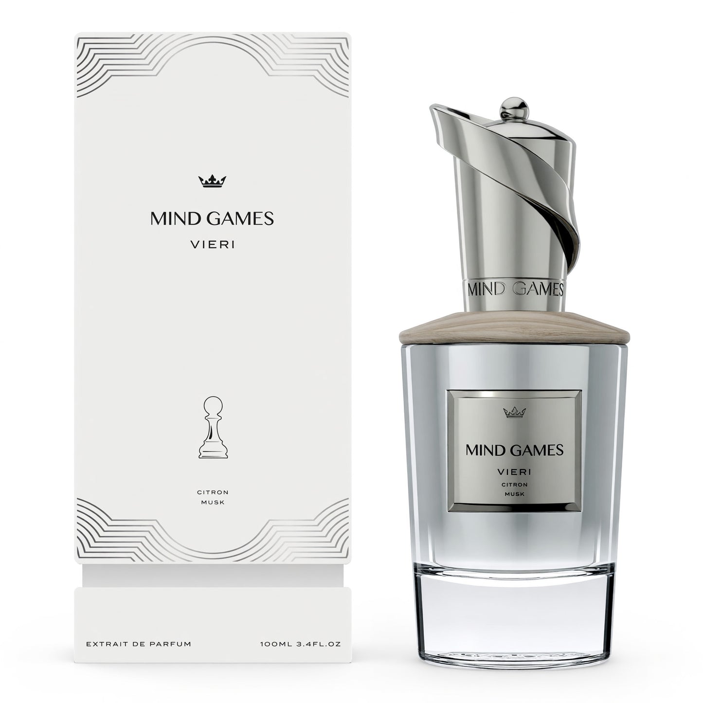 Vieri de Mind Games, 3.4 oz Extrait de Parfum para Unisex