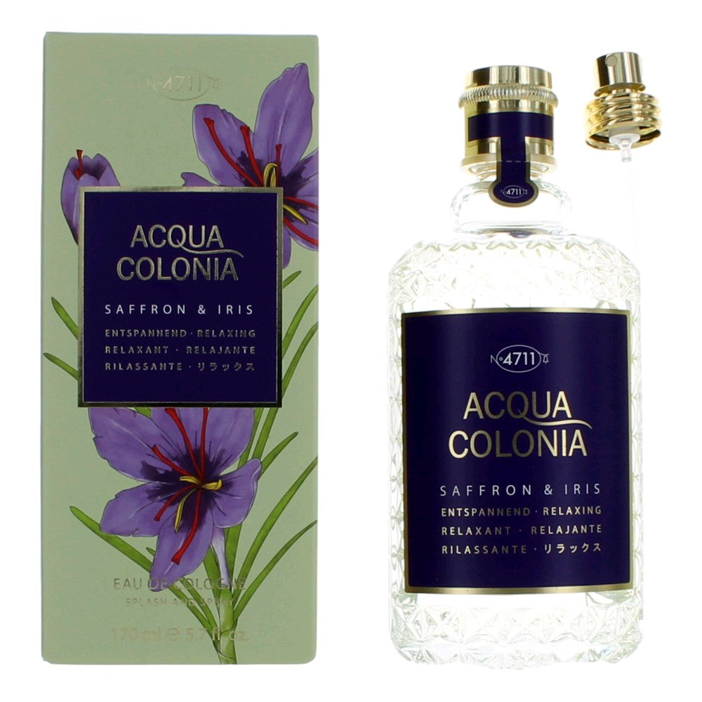 Acqua Colonia Saffron & Iris de 4711, Eau De Cologne Spray de 170 ml para mujeres