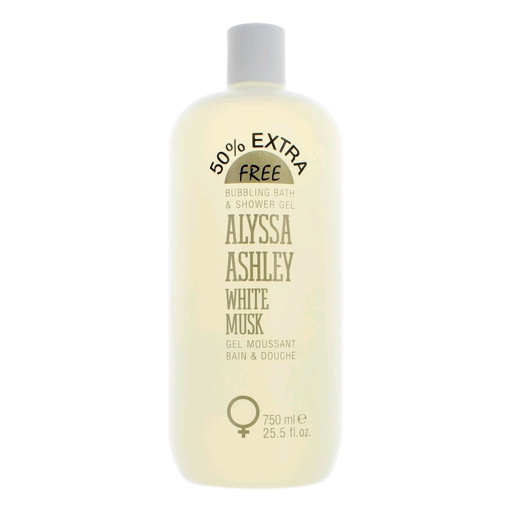 White Musk de Alyssa Ashley, gel de ducha y baño burbujeante de 25,5 oz