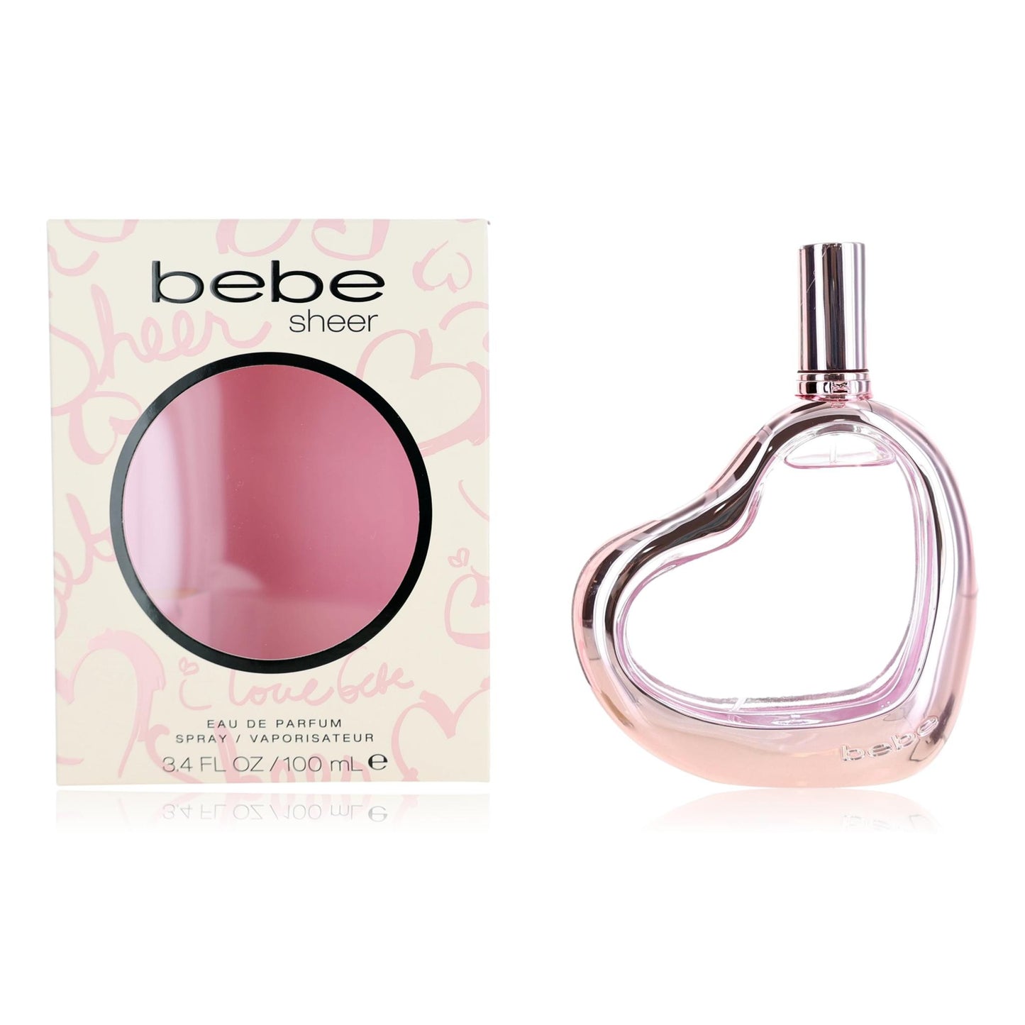 bebe Sheer de bebe, vaporizador EDP de 3.4 oz para mujeres