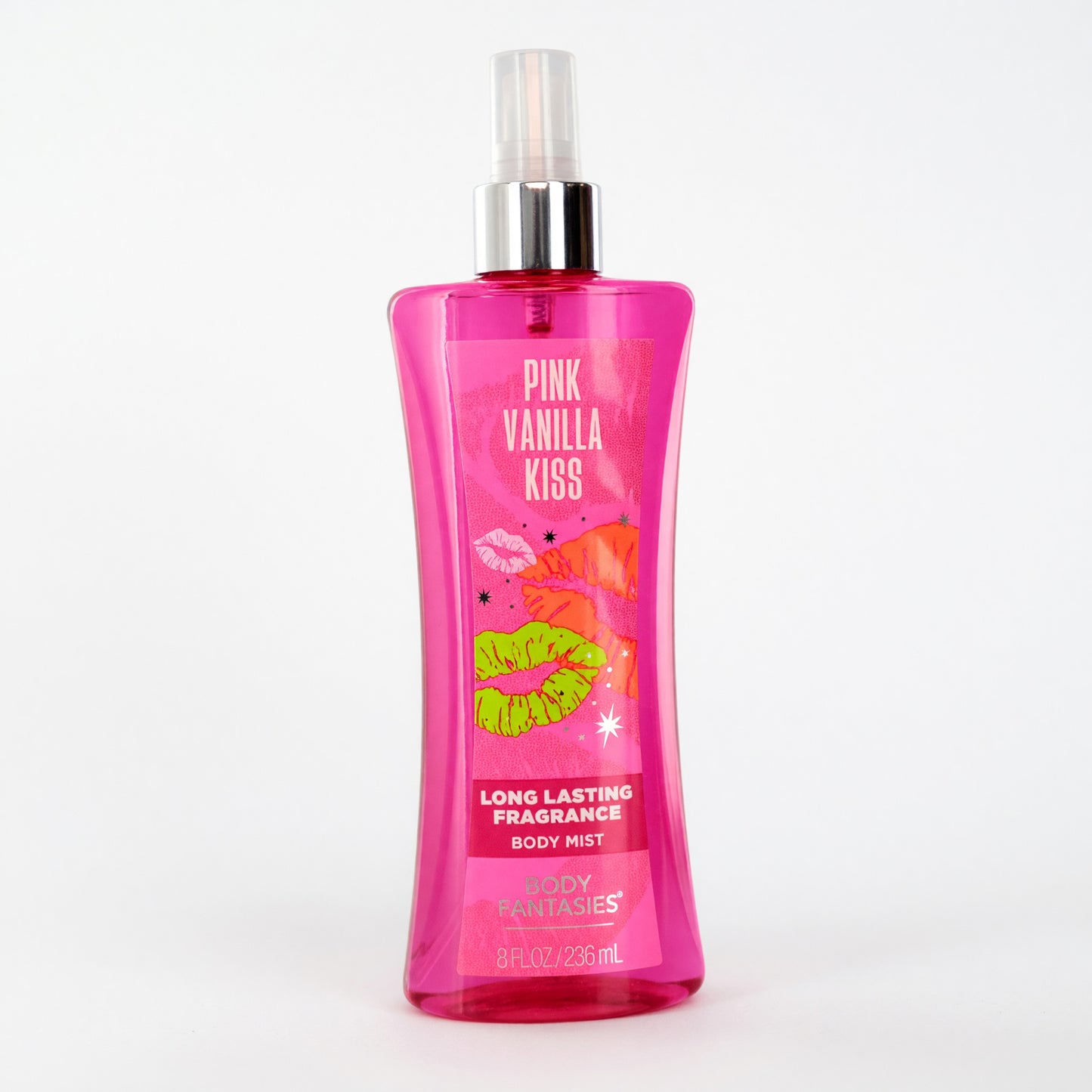 Pink Vanilla Kiss Fantasy de Body Fantasies, espray corporal aromático de 236 ml para mujer