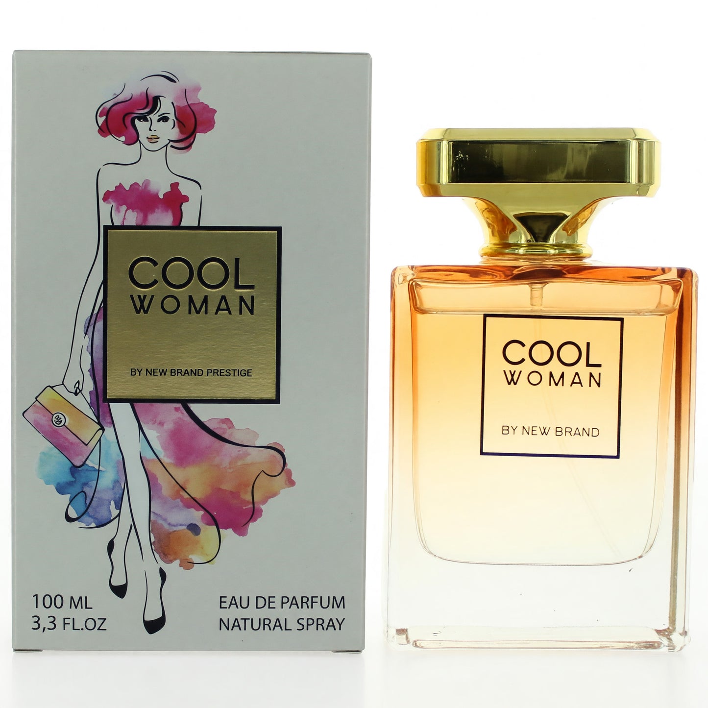 Cool Woman de New Brand, EDP Vaporizador de 3.3 oz para Mujer