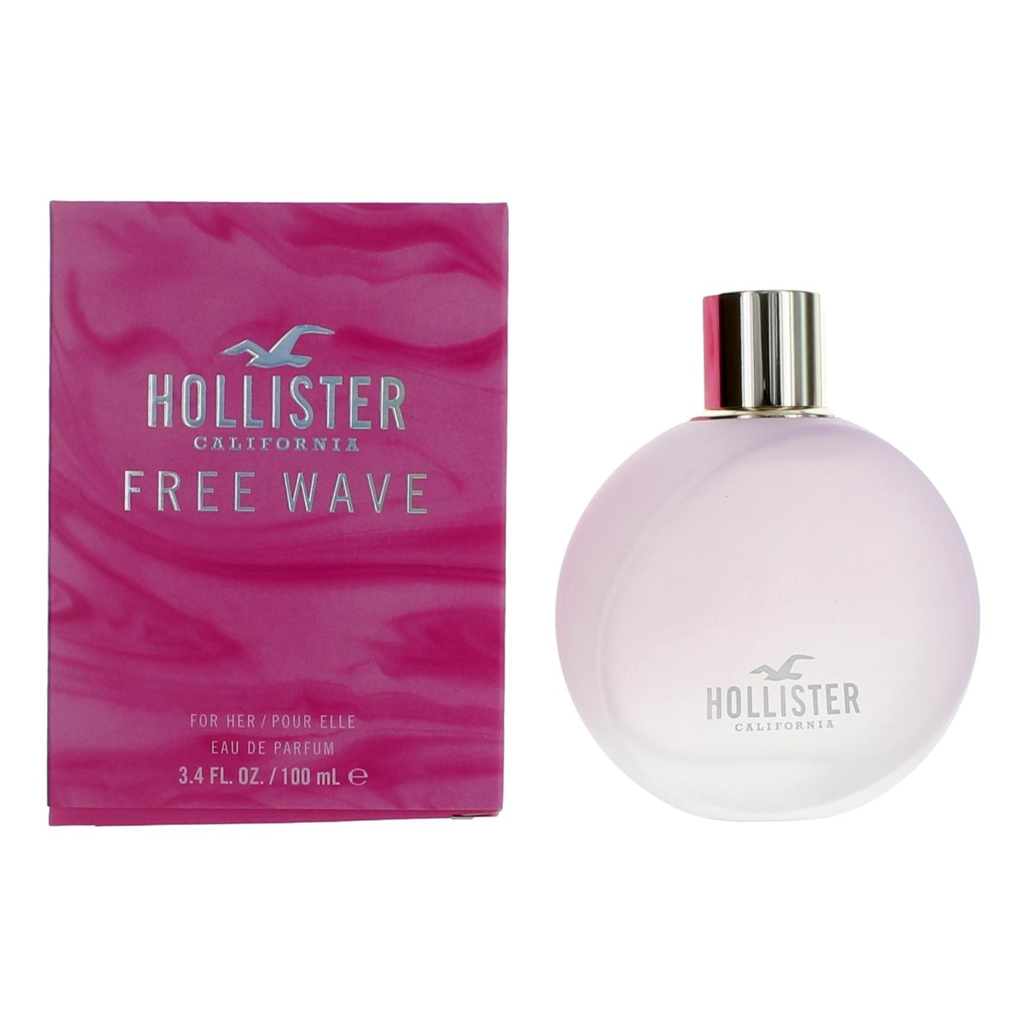 Hollister Free Wave de Hollister, Eau de Parfum en espray de 3.4 oz para mujer