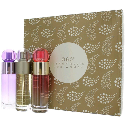 Perry Ellis 360 de Perry Ellis, juego variado de 3 piezas para mujer