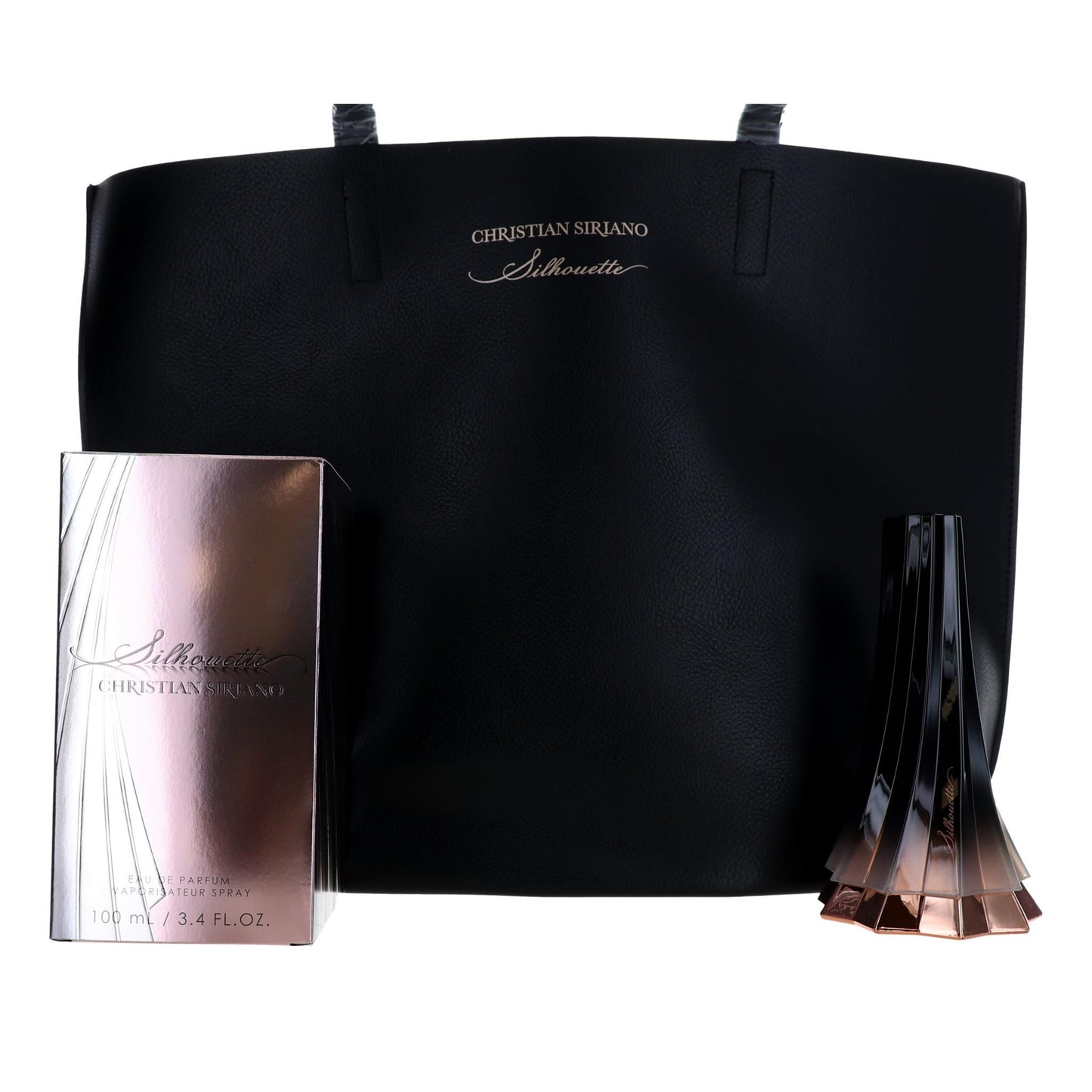 Silhouette de Christian Siriano, set de regalo de 2 piezas para mujer con bolsa tote