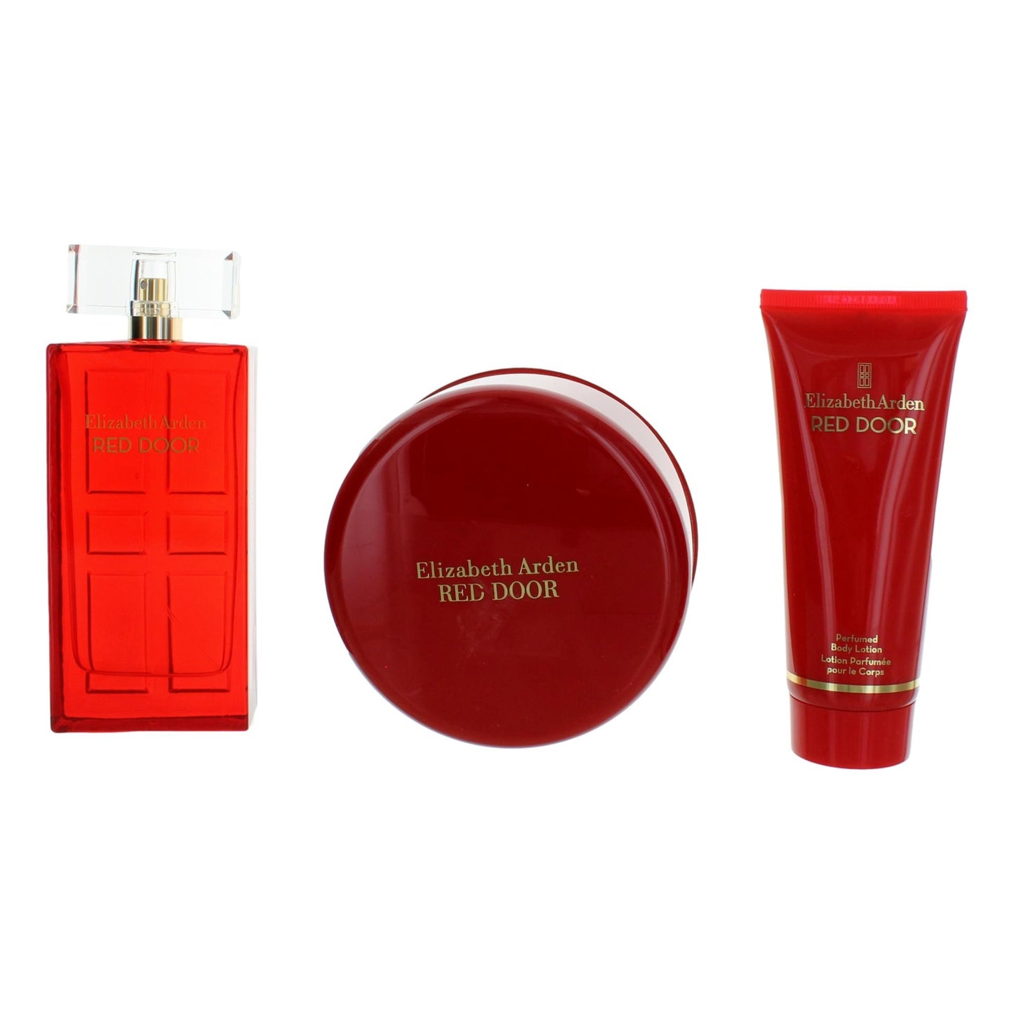 Red Door de Elizabeth Arden, set de regalo de 3 piezas para mujer con polvo