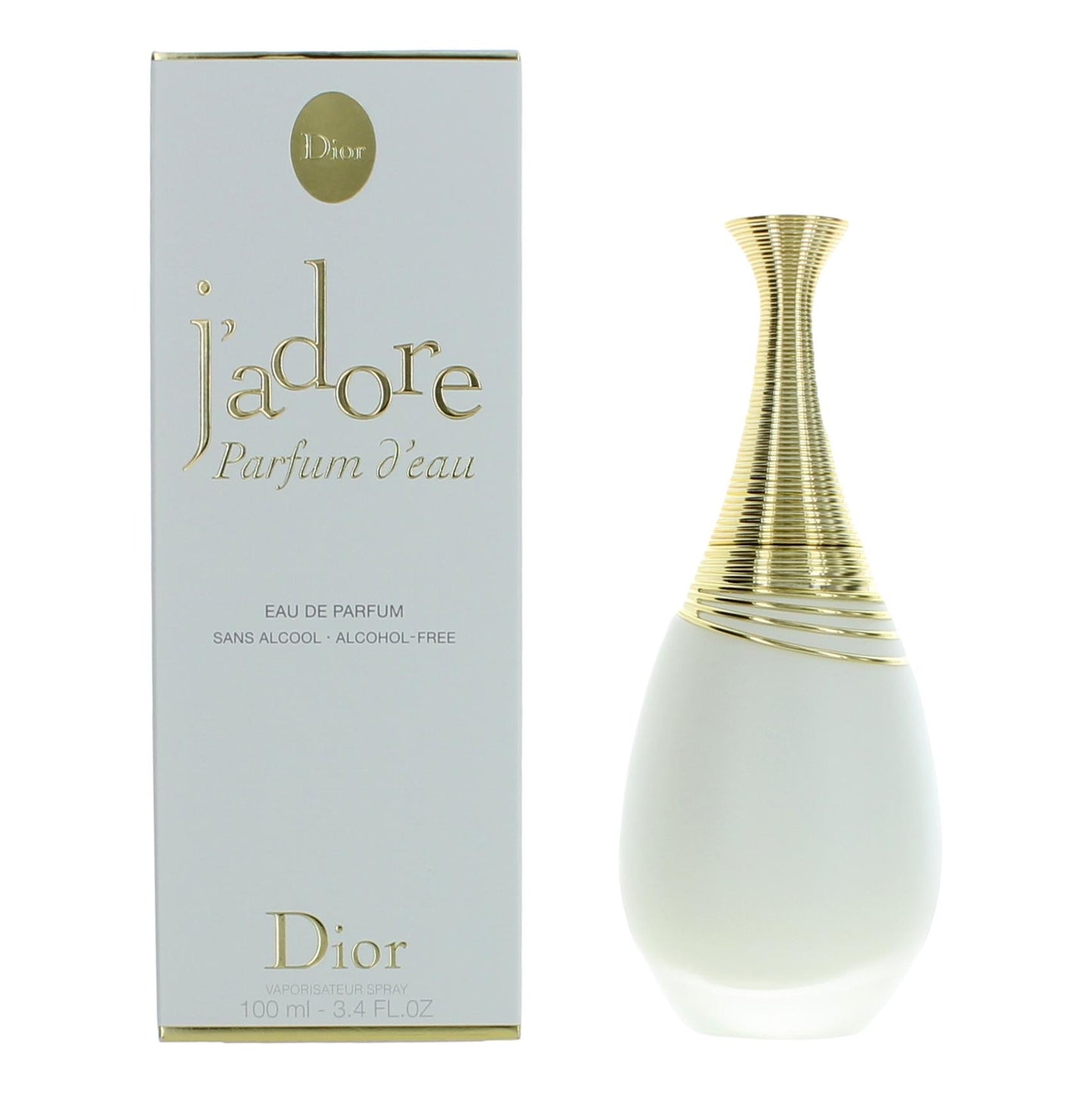 J'adore Parfum D'Eau de Christian Dior, Vaporizador EDP de 3.4oz Sin Alcohol para mujer