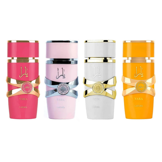 Yara Collection by Lattafa, 4 Piece Gift Set for Women. Mini Set