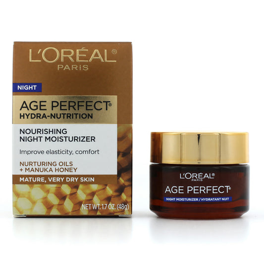 L'Oreal Age Perfect Hydra-Nutrición, 1.7oz Crema Hidratante Nutritiva de Noche
