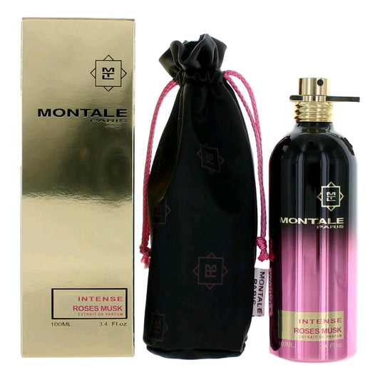 Montale Intense Roses Musk de Montale, Extrait de Parfum en Spray de 3.4oz para mujer