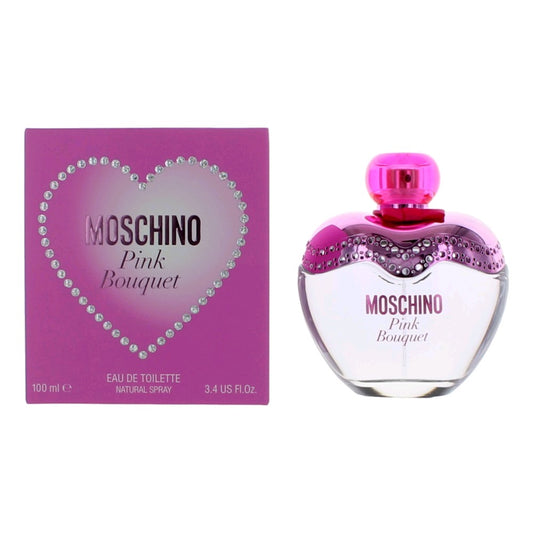 Moschino Pink Bouquet de Moschino, Eau de Toilette en Spray de 3.4 oz para Mujer