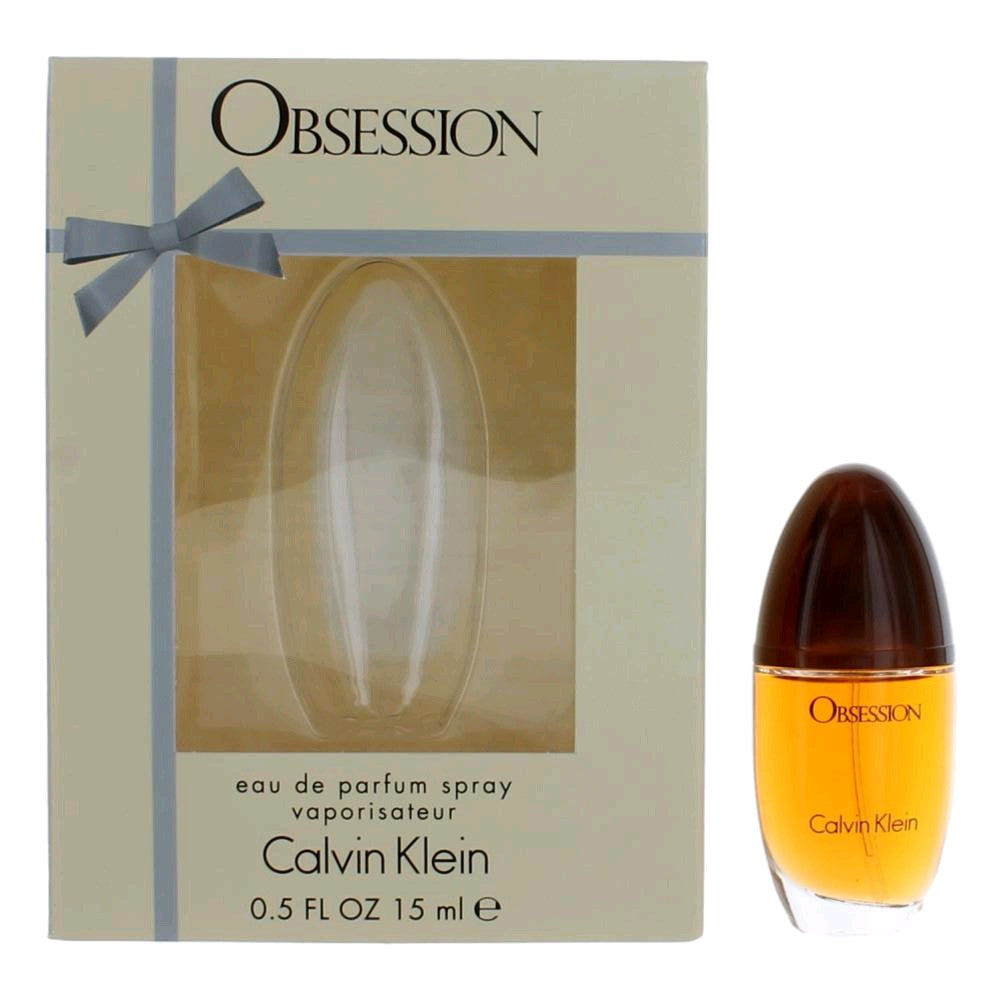 Obsession de Calvin Klein, EDP en spray de 0.5 oz para mujer