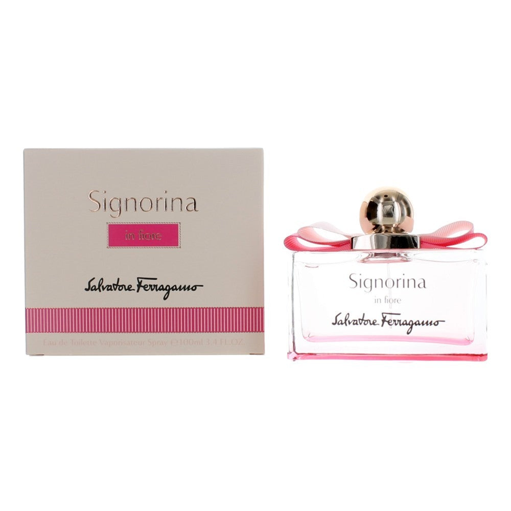 Signorina In Fiore de Salvatore Ferragamo, vaporizador EDT de 3.4 oz para mujer