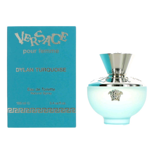 Versace Dylan Turquoise by Versace, 3.4 oz Eau De Toilette Spray for Women